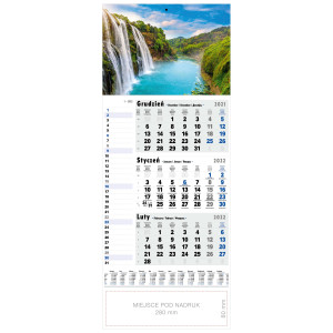 kalendarz jednodzielny - WODNE IMPRESJE