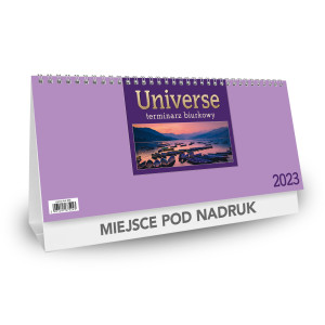 Kalendarz Biurkowy - STOJĄCY UNIVERSE - fioletowy