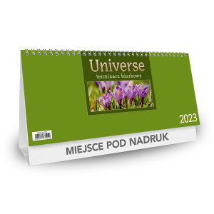 Kalendarz Biurkowy - STOJĄCY UNIVERSE - j.zielony