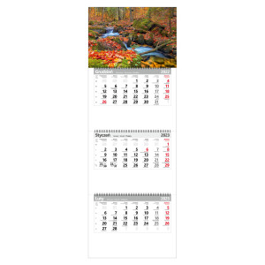 kalendarz trójdzielny STRUMIEŃ -   spiralowany