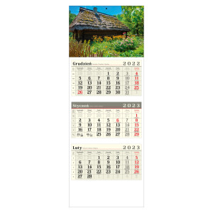 kalendarz trójdzielny-  CHATA