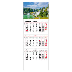 kalendarz trójdzielny- WODOSPADY