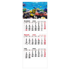 kalendarz trójdzielny- GŁĘBIA OCEANU