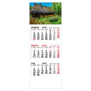 kalendarz trójdzielny-  CHATA