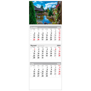 kalendarz trójdzielny - WODNY OGRÓD