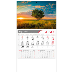kalendarz jednodzielny  - POLNE DRZEWO
