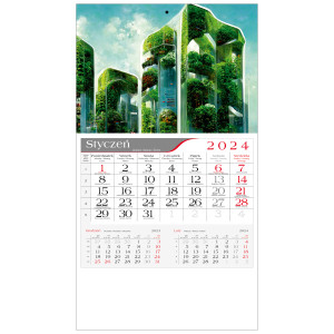 kalendarz jednodzielny  - ZIELONA ARCHITEKTURA