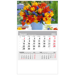 kalendarz jednodzielny  - BUKIET