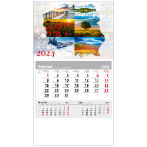 kalendarz jednodzielny  - POLSKA