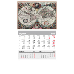 kalendarz jednodzielny  - ANTYCZNA MAPA