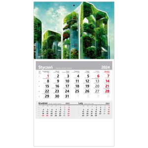 kalendarz jednodzielny  - ZIELONA ARCHITEKTURA