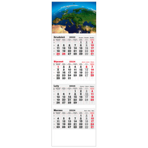 kalendarz  czterodzielny - EUROPA