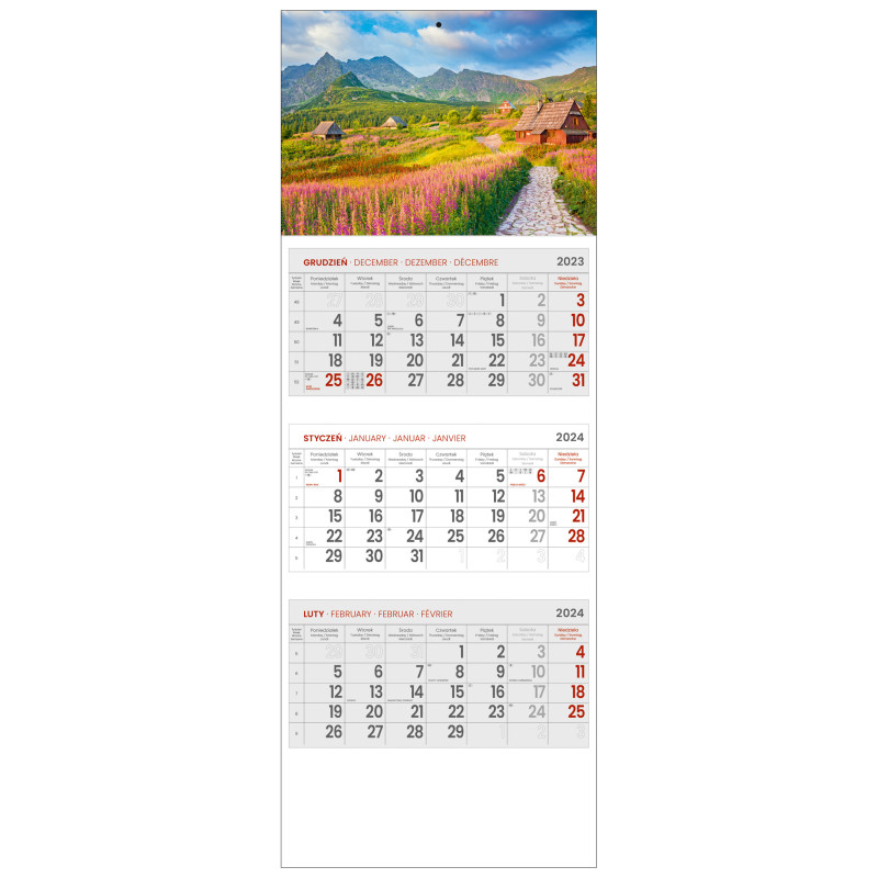 kalendarz trójdzielny - BACÓWKI W TATRACH