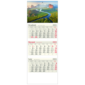 kalendarz trójdzielny - ZAKOLA RZEKI