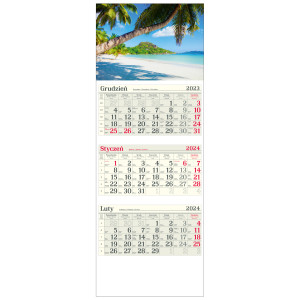 kalendarz trójdzielny - PALMY