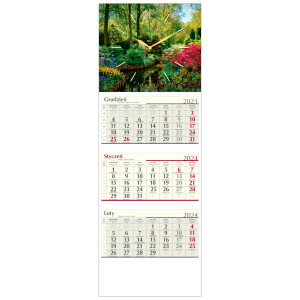 kalendarz trójdzielny - ZEGAR OGRÓD