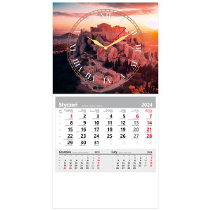 kalendarz jednodzielny - ZEGAR AKROPOL
