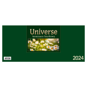Kalendarz Biurkowy - STOJĄCY UNIVERSE - c.zielony
