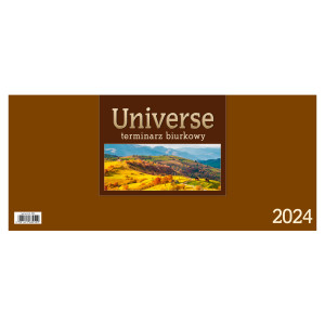 Kalendarz Biurkowy - STOJĄCY UNIVERSE - brązowy