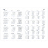 NEVRO * A5 dzienny z registrem GRANAT kalendarz książkowy