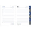 NEVRO * A5 dzienny z registrem ZIELEŃ kalendarz książkowy