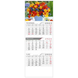 kalendarz trójdzielny- BUKIET