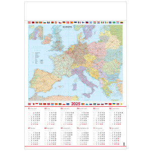 MAPA EUROPY  kalendarz B1