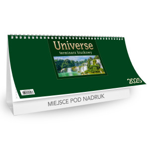 Kalendarz Biurkowy - STOJĄCY UNIVERSE - c.zielony