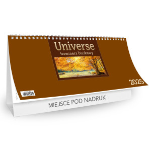 Kalendarz Biurkowy - STOJĄCY UNIVERSE - brązowy