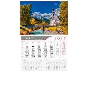 kalendarz jednodzielny  - KOŚCIÓŁ W GÓRACH