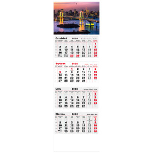 kalendarz czterodzielny -  RAINBOW BRIDGE
