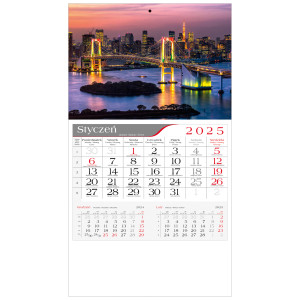 kalendarz jednodzielny  - RAINBOW BRIDGE