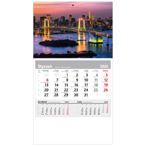kalendarz jednodzielny  - RAINBOW BRIDGE