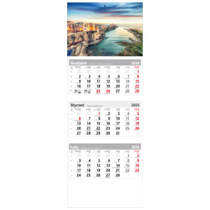 kalendarz trójdzielny -NADMORSKIE MIASTECZKO