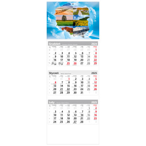 kalendarz trójdzielny - POLSKA
