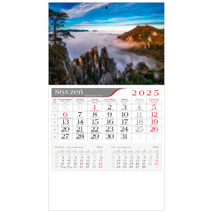 kalendarz jednodzielny  -  SPACER W CHMURACH