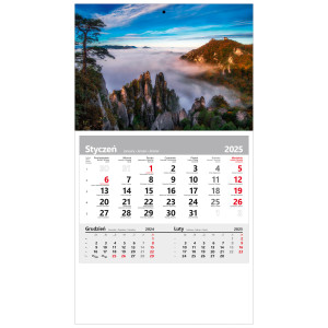 kalendarz jednodzielny  - SPACER W CHMURACH