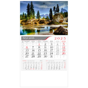 kalendarz jednodzielny  -  JEZIORO FEDERA