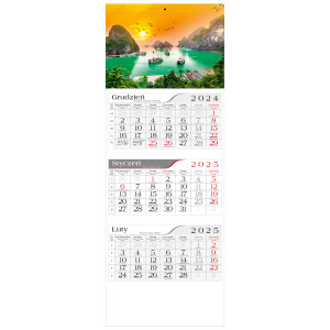 kalendarz trójdzielny -ZATOKA HA LONG