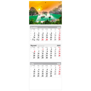 kalendarz trójdzielny - ZATOKA HA LONG