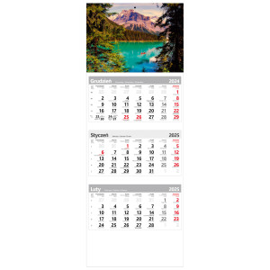 kalendarz trójdzielny - EMERALD LAKE