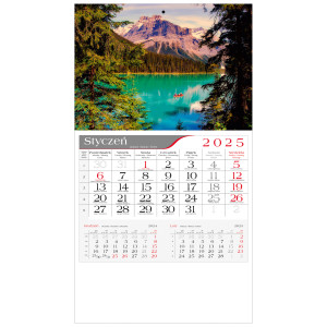 kalendarz jednodzielny  -  EMERALD LAKE