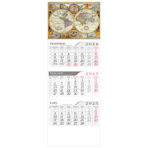 kalendarz trójdzielny -  ANTYCZNA MAPA