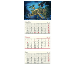 kalendarz trójdzielny -EUROPA