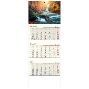 kalendarz trójdzielny -WODOSPAD