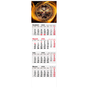kalendarz czterodzielny- ZEGAR KLEPSYDRA