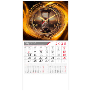 kalendarz jednodzielny -  ZEGAR KLEPSYDRA