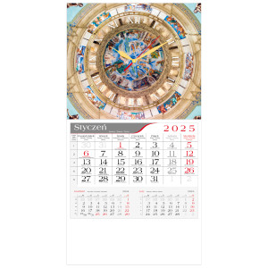 kalendarz jednodzielny -  ZEGAR  FRESK