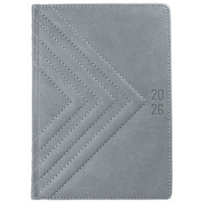 LATTE * A5 dzienny z registrem SZARY LA02