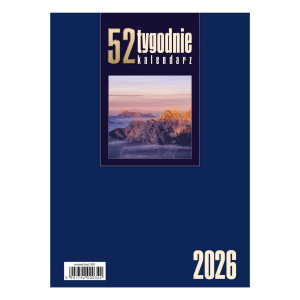 kalendarz Biurkowy - Stojący - Tygodniowy - 52T- granatowy